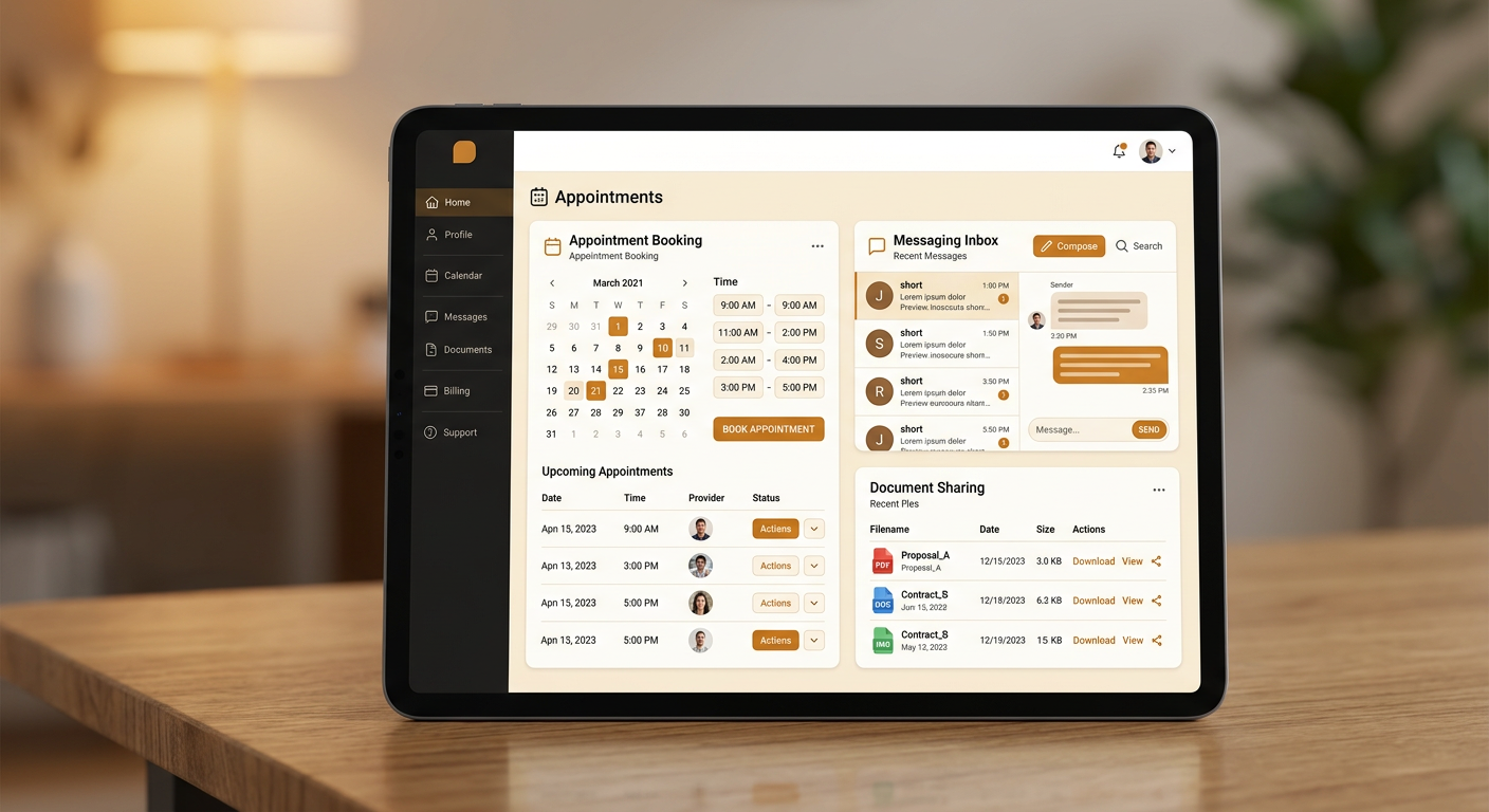 Client Portal App Design