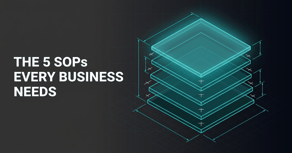 Documenting Standard Operating Procedures: The 5 SOPs Every Business Needs