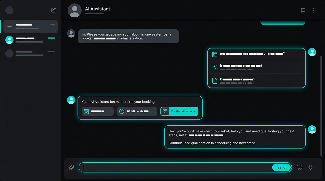 AI Voice Agent Chat Interface